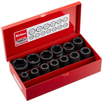 Yamashita Industrial Research Institute Koken 1/2 (12.7mm) SQ. Impact Socket Set