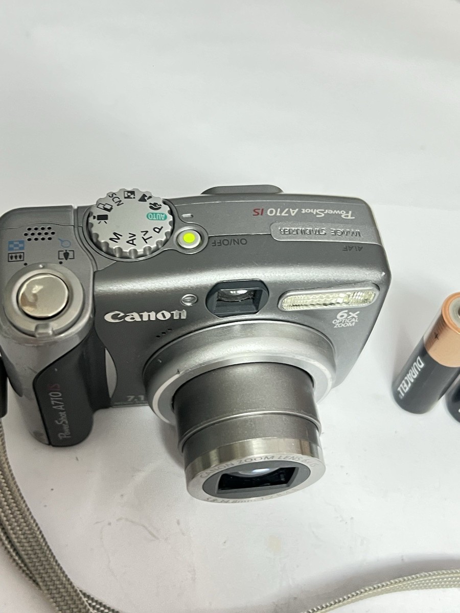 Canon PowerShot A710 IS 7.1MP Digital Camera - Metallic gray for