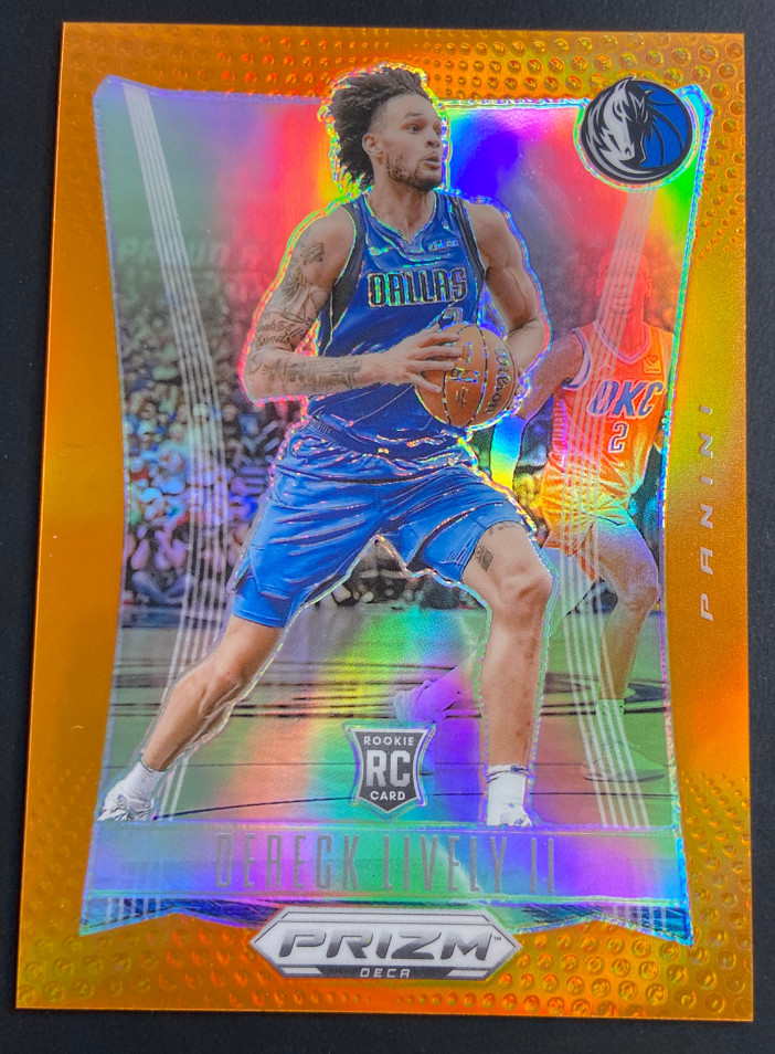 Dereck Lively II 2023-24 Panini Prizm Deca 09/49 Orange Rookie RC #96