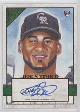 2020 Topps Gallery Green Auto 6/99 Jesus Tinoco #22 Auto 4nm