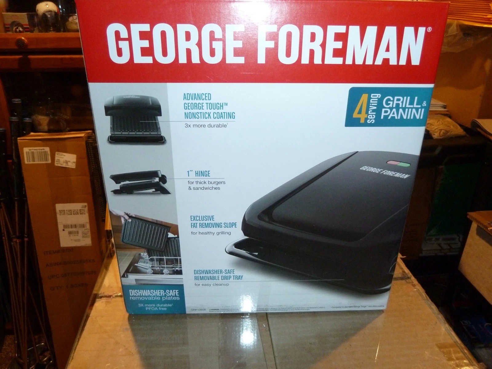George Foreman GRP1060B Grill & Panini Press Ceramic , Brand New
Opens in a new window or tab