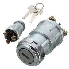 Car Universal Ignition Starter Switch Lock Cylinder & 2 Keys Set