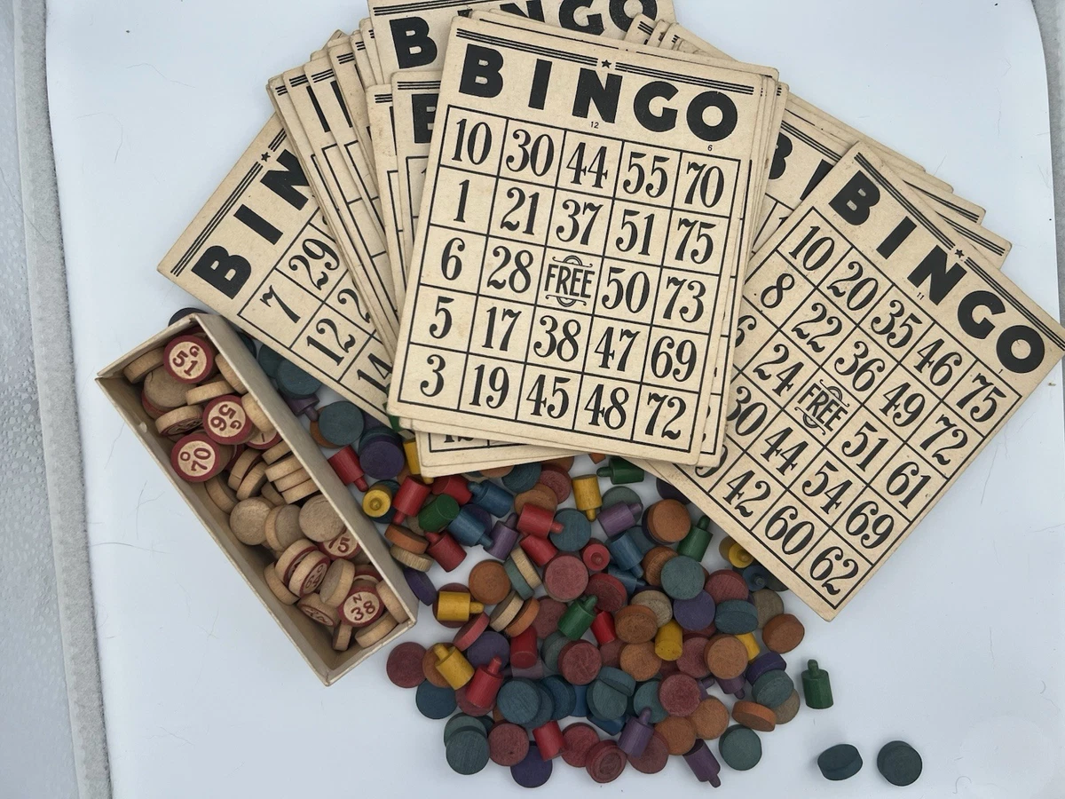 Bingo 1930 Year Vintage Manufacture Board & Traditional Games for