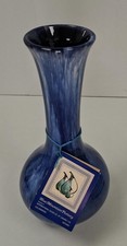 Vintage Blue Mountain Pottery Vase. Blue Excellent Condition.