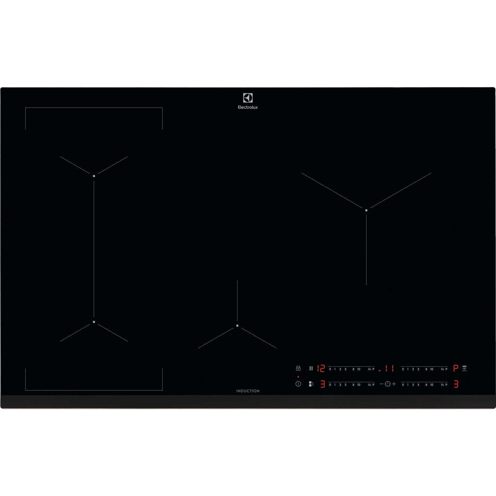 Electrolux Piano cottura ad induzione Serie 600 Bridge 80cm LIL83443