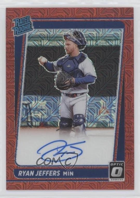 2021 Panini Donruss Optic Red Mojo Prizm 73/99 Ryan Jeffers #RRS-RJ Auto RC 0r2f