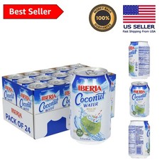 Refreshingly Natural Coconut Water With Pulp, 24 Cans - Hydration Perfected