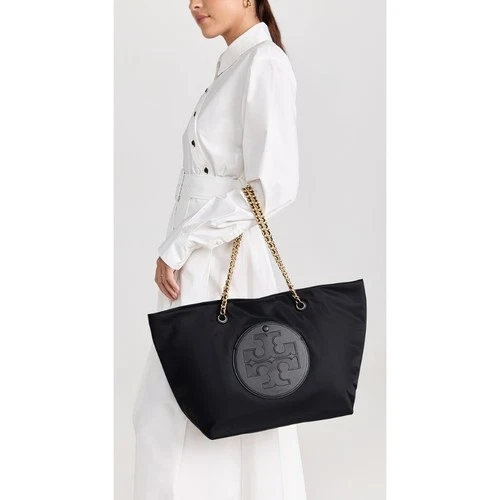 Tory Burch Ella Chain Tote Bag Black OS - Bild 1 von 12