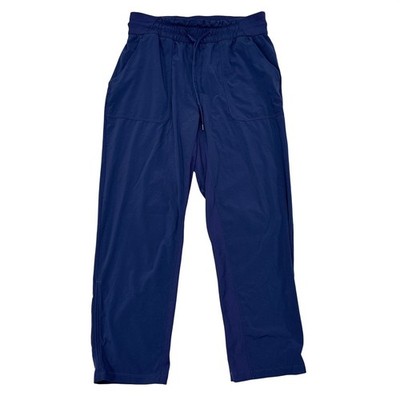 Lululemon Beyond the Studio Crop Pants Size 8 Navy Blue High Rise Athleisure