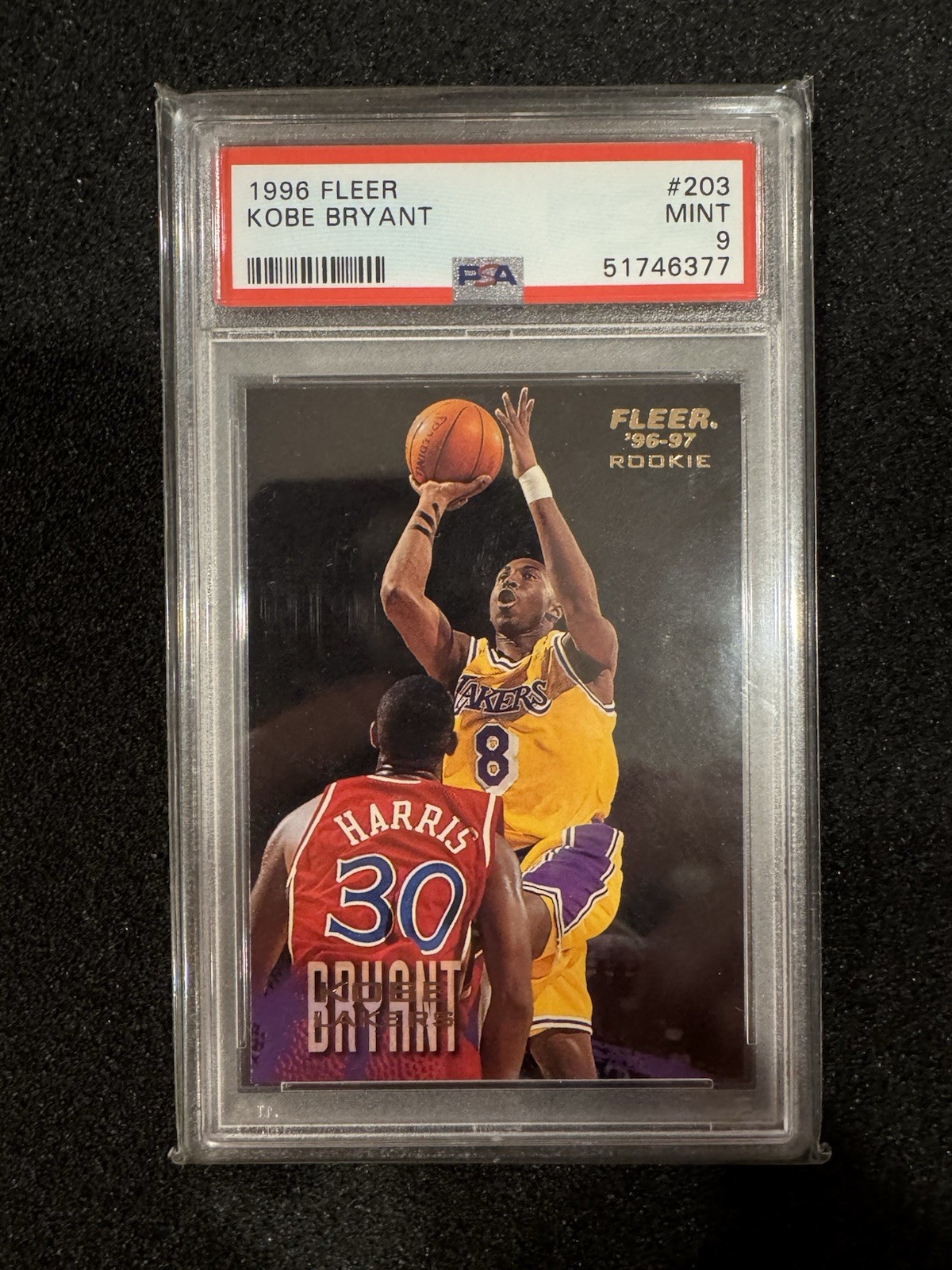 1996-97 Fleer - Kobe Bryant #203 (RC) PSA 9