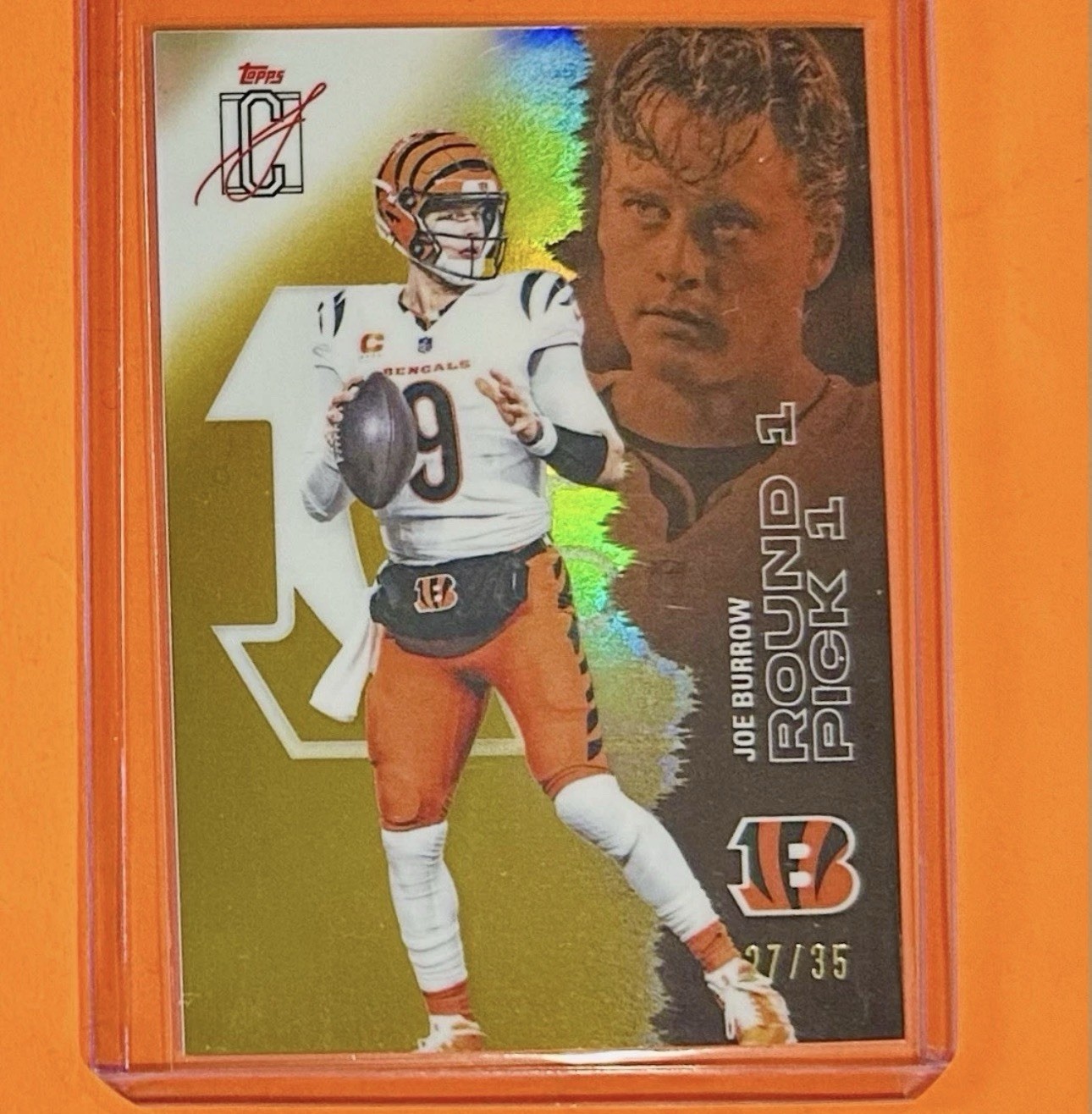 2025 Topps Signature Gold Sp 27/35 Joe Burrow 🔥🔥🔥🔥🔥🔥🔥🔥🔥