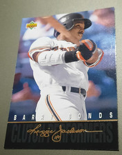 BARRY BONDS-1993 UPPER DECK-REGGIE JACKSON ⚾️ BASEBALL CARD-CLUTCH PERFORMERS-R3