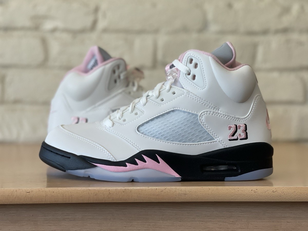 Nike Air Jordan 5 Retro OG Men Sz 11 Basketball White Soft Pink