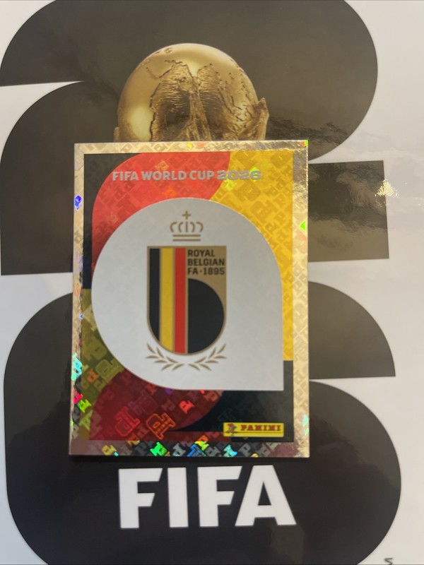Panini FIFA World Cup 2026 Sticker Belgium Club Badge Hologram