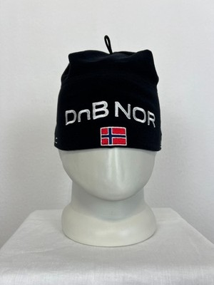 Odlo Ski Cap Beanie Hat Norway Flag DNB Biathlon Cross Country Fleece Adult