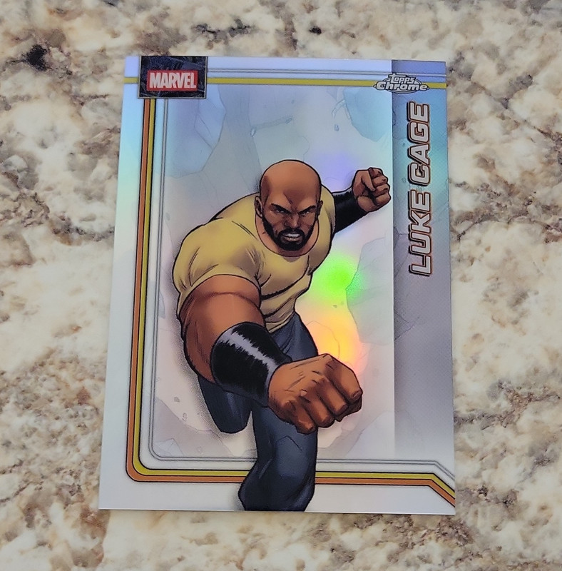 Topps Chrome Marvel Luke Cage Refractor #072 Non-Sport Trading Card 2026