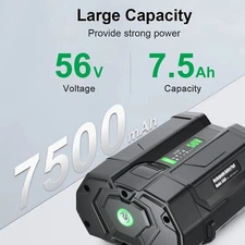 56V 7.5Ah For EGO Battery 56volt BA1400T BA4200 BA2800 ST1502LB LI-ION Battery