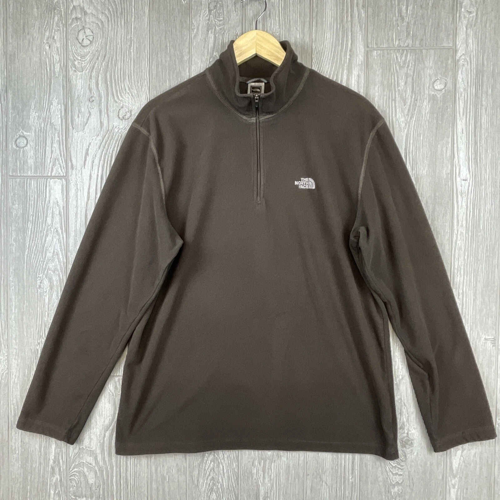 north-face tka100 light fleece quarter zip front jacket