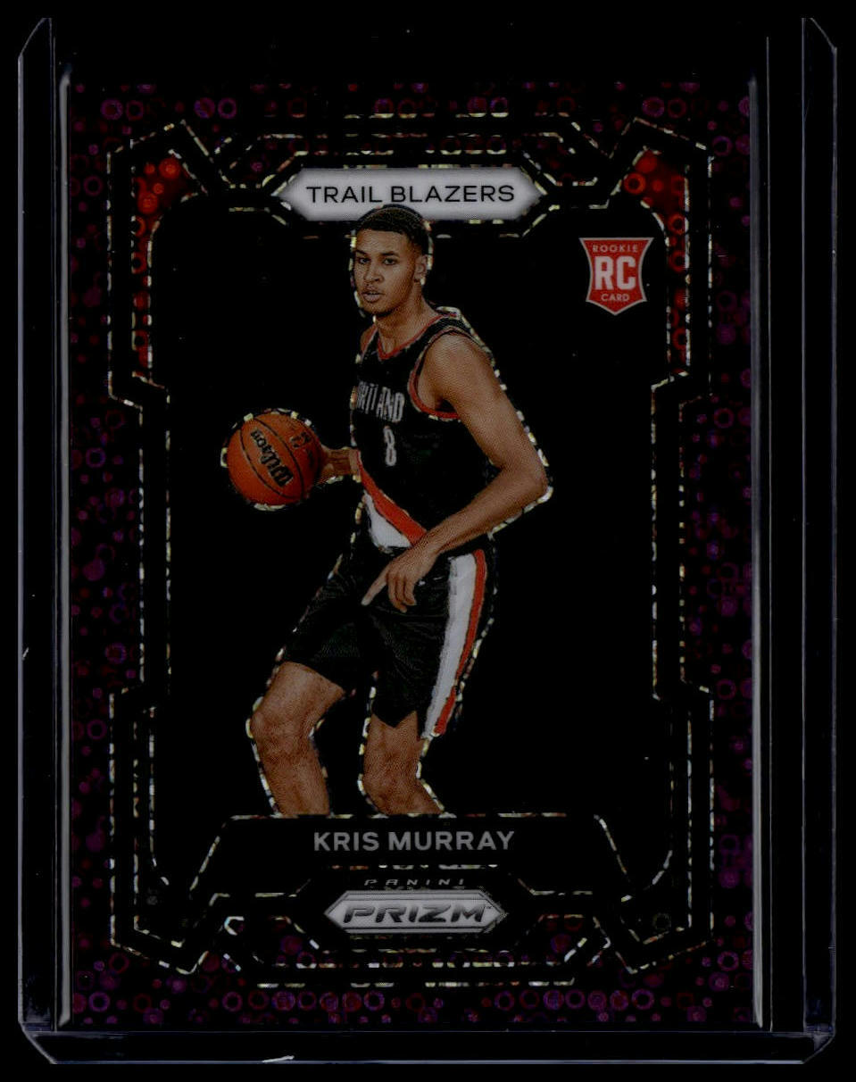 2023-24 Panini Prizm #142 Kris Murray RC DISCO Fast Break Purple #'d 74/75