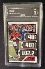 2021 Panini Score Next Level Stats #NL1 Tom Brady GMA 9 Mint Graded SP Insert