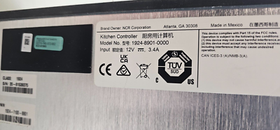 New NCR KC4 Kitchen Controller W/ 1.6Ghz Dual Core, 4GB DDR3, 32GB SSD, W10- E - Foto 2