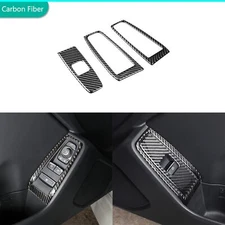 Carbon Fiber Interior Window Lift Switch Panel Cover For Subaru BRZ GR86 2022-23