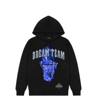 Felpa con cappuccio Trapstar Dream Team - Nero/Blu - Grande/Nero - 100% autentica - VENDITA