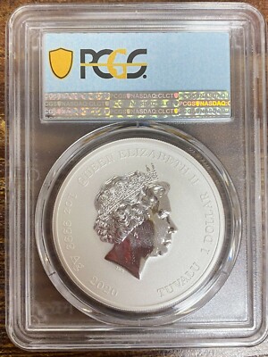 2020 Tuvalu James Bond 007 .999 1oz Silver Coin PCGS MS70