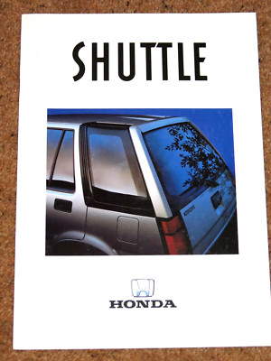 1986-87 HONDA SHUTTLE 4WD & 2WD Sales Brochure - Excellent Condition!