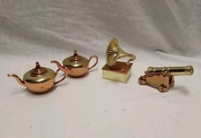 Setzkasten Miniaturen Messing Kupfer Figuren Made in England Kaffeekanne...