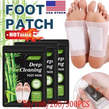 300Pcs Foot Detox Patches Pads Toxins Deep Cleansing Herbal Organic Slimming Pad