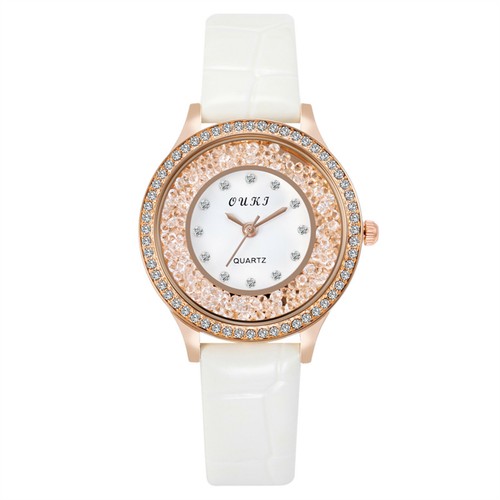Women's Fashion Retro Casual Watch Diamond Inlaid Quartz Simple Wrist Watches - Picture 14 of 14