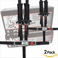 (Pair) 5 Point Harness 2 Inch Padding RZR YXZ X3 UTV SxS FAST SHIPPING