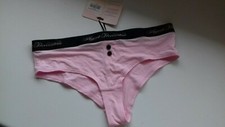 AGENT PROVOCATEUR PINK & BLACK CLEA BOXER BRIEF SIZE 2 SMALL UK 8 BNWT