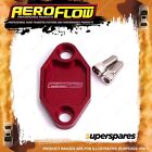 <!--F#f_0-->Aeroflow Brand Billet Fuel Pump Block-Off Plate - Red Suit for for Holden V8<!--F/-->