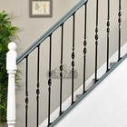 Blacksmiths Iron Single Bold Twist Spindle with Rake Brackets