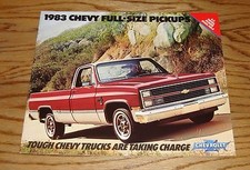 Original 1983 Chevrolet Full Size Pickup Truck Sales Brochure 83 Chevy