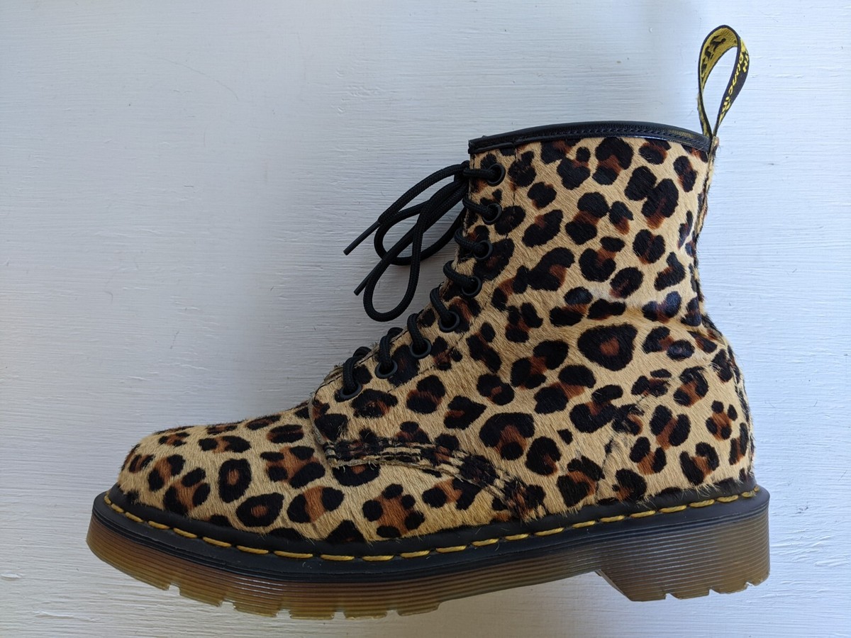 Boots Leopard Print Dr Martens Size Martens 1460 Pascal 8-Eye