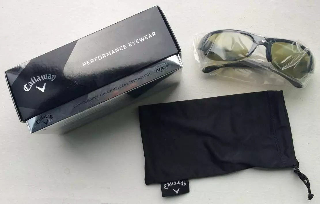 NEW Callaway Golf Eyewear SUNGLASSES A200BK with NEOX lens +pouch bag  deluxe box