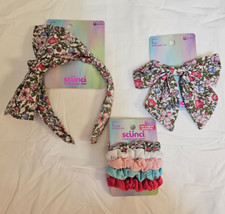 Scunci Floral Collection 3 Pieces Headband Clip  Scrunchies New
