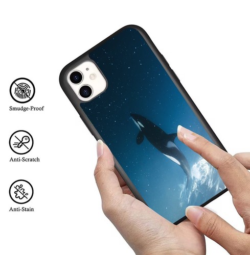 Fitted Case Skin For iPhone SE XS XR Max 5 6 7 8 Plus Oceans Orcas Killer Whales - Picture 15 of 25