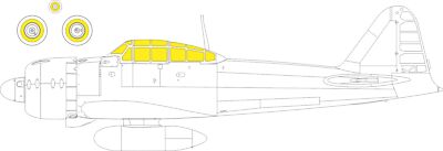 MW22 EDUARD EX970 A6M3 ZERO TYPE 32 WEEKEND 1/48  MASK for EDUARD