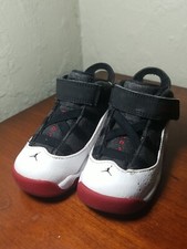 Nike 323420-012 Air Jordan 6 Rings White Black Red Sneakers Toddler Sz 6c Shoes