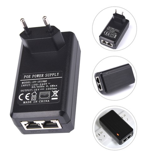 15V 1A Injector Adapter for Security IP Camera - 第 1/12 張圖片