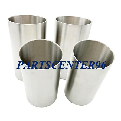New 4X Cylinder Liners (Semi-finished) Fit for K4N Mitsubishi Engine