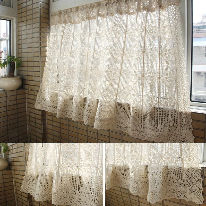Kitchen 2024 lace curtain