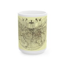 Mapa del Mundo - Taza de café blanca Ruysch (1508) (Mapa)