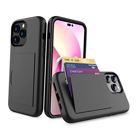 ★MIMCO★カード収納 SUBLIME CARD HARD CASE FOR IPHONE 12/11 for Case with Card Holder,Credit Card Slot Protective iPhone