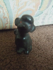 RARE BLACK POODLE EARLY 1900s GERMANY  1 5/8" ( 4cm)