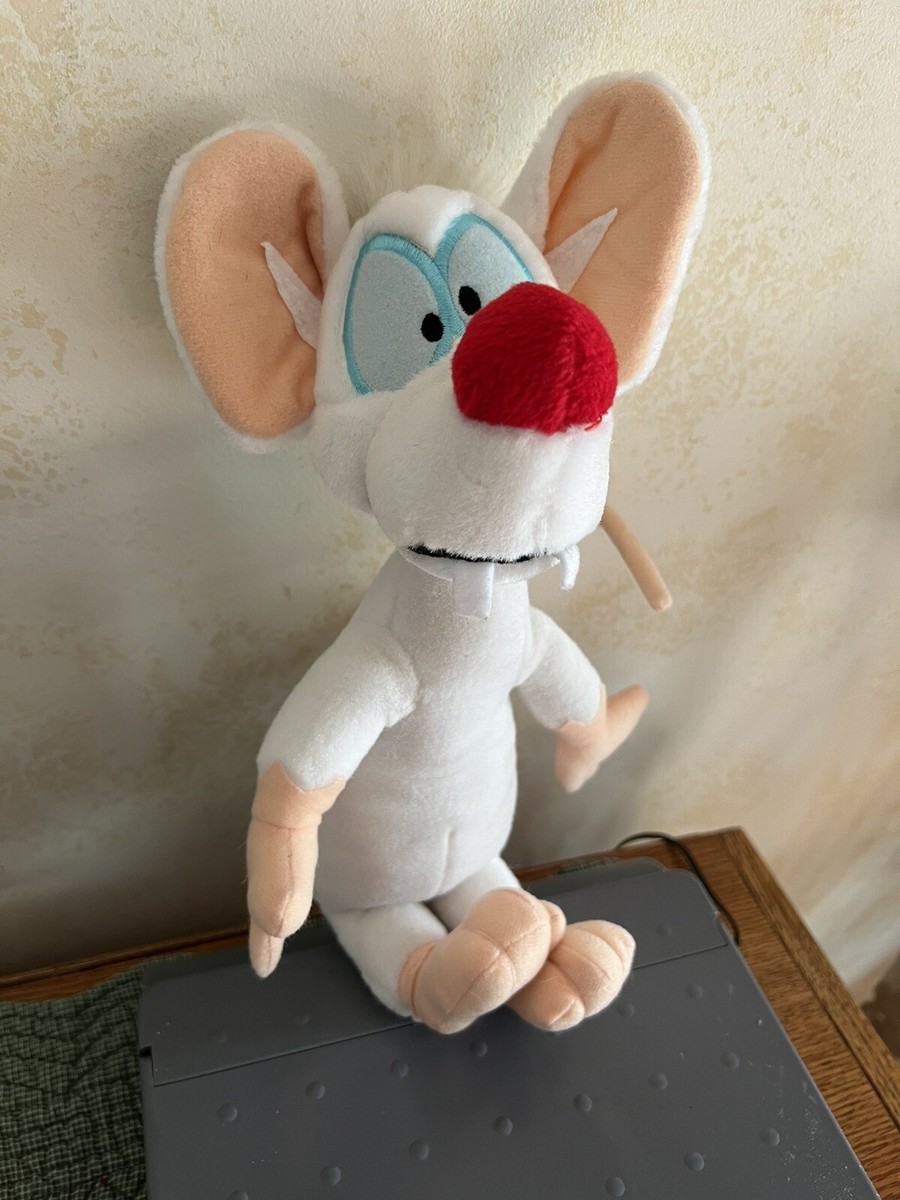 Vintage Pinky & The Brain Pinky Plush Stuffed Animal doll Toy